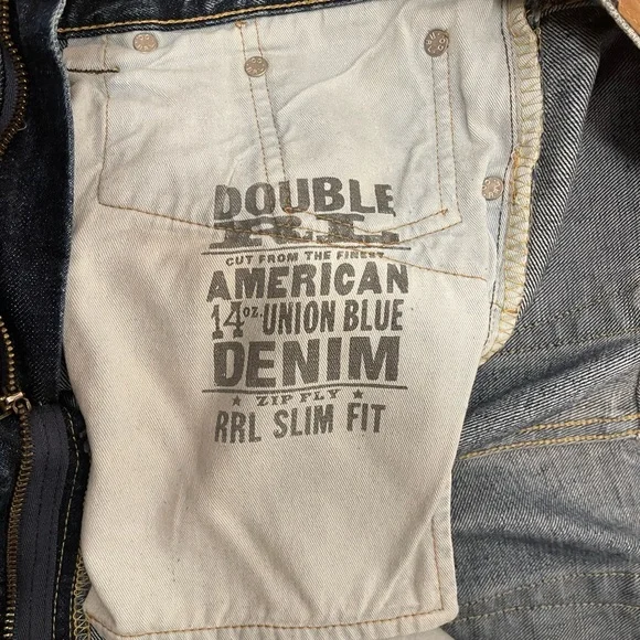 RRL slim fit jeans